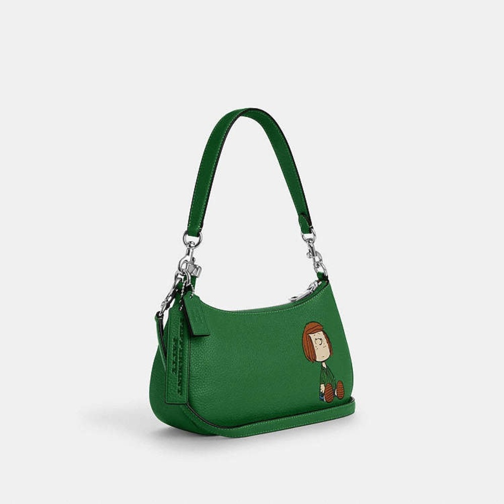 Coach X Peanuts Teri Leather Shoulder Bag 
(Charm in last picture not Included)
